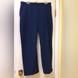 Vintage 70s 80s Wrangler Ladies Petite Navy high rise Pants Trousers 36” waist